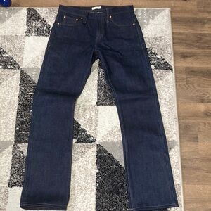 Classic Dark Blue Straight Men's Jeans